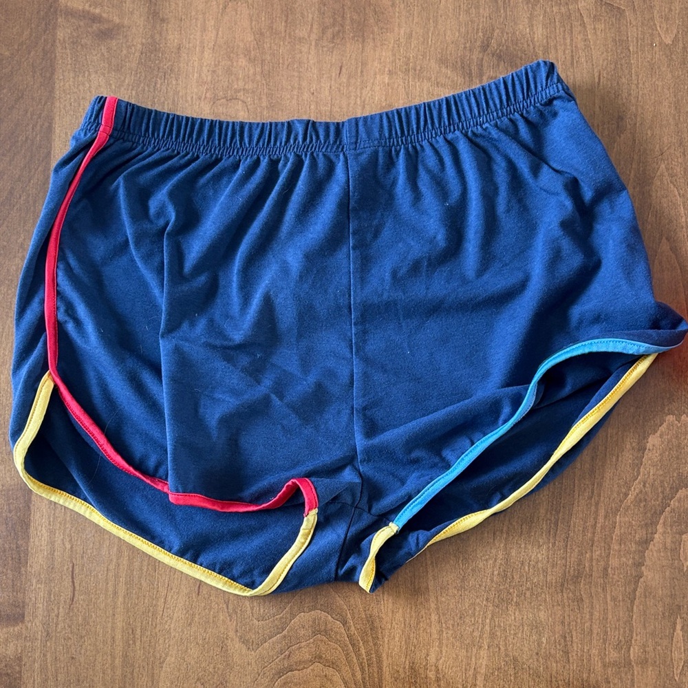 ROMWE Multi Colored Shorts with Matching White Dinosaur Shirt